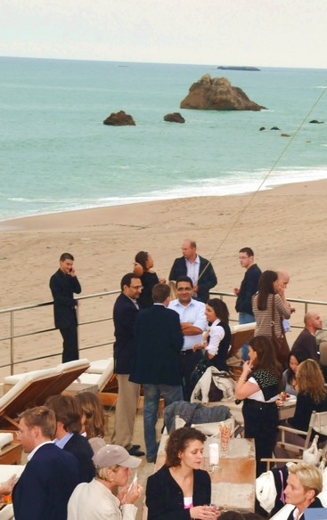 soirée plage Biarritz